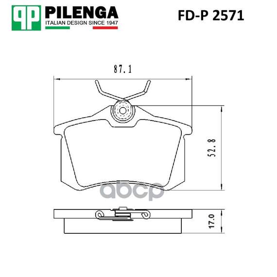 Купить КОЛОДКИ ТОРМОЗНЫЕ ДИСКОВЫЕ ЗАДНИЕ BORA, GOLF 3, 4, POLO, PEUGEOT 307, 405 FD-P2571