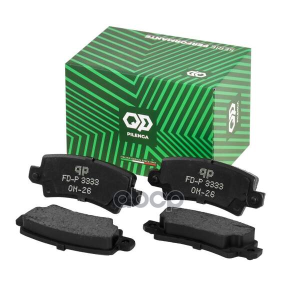 Купить КОЛОДКИ ТОРМОЗНЫЕ ДИСКОВЫЕ ЗАДНИЕ TOYOTA COROLLA 120 FD-P3333