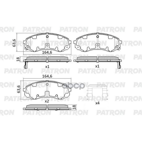 Купить КОЛОДКИ ТОРМОЗНЫЕ ДИСКОВЫЕ ПЕРЕДН HYUNDAI: H1 07-0 PBP016