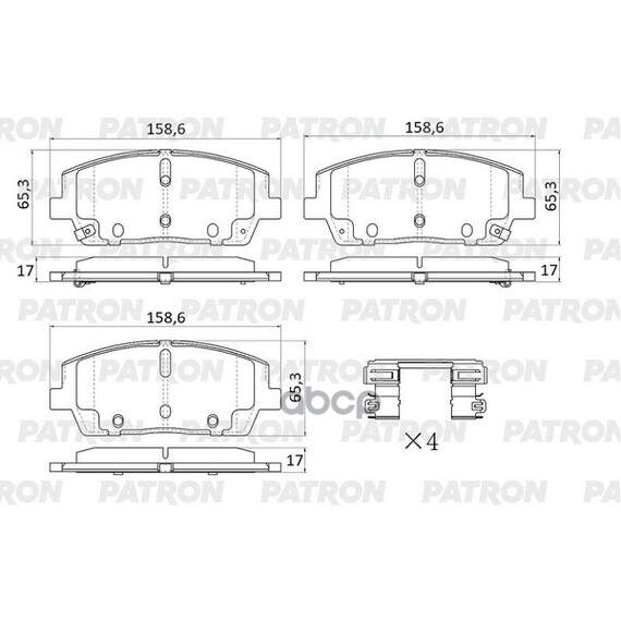 Купить КОЛОДКИ ТОРМОЗНЫЕ ДИСКОВЫЕ ПЕРЕД. HYUNDAI SANTA FE IV 2.4GDI/2.2CRDI 18- PBP193