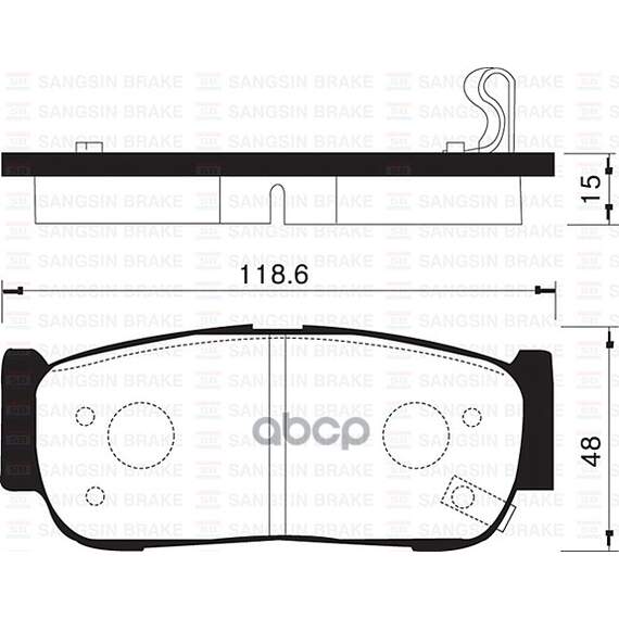 Купить КОЛОДКИ ТОРМОЗНЫЕ HYUNDAI H-1 01-/SANTA FE (CM)/(SM) 05- ЗАДНИЕ SP1178