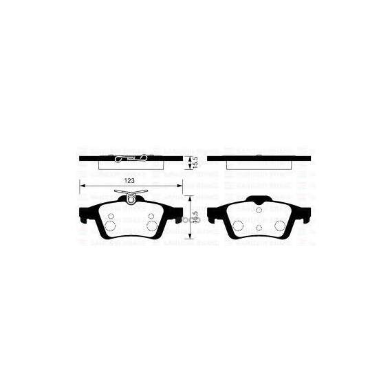 Купить КОЛОДКИ ТОРМОЗНЫЕ FORD FOCUS II/III/MAZDA 3/OPEL VECTRA C/VOLVO S40 ЗАДНИЕ SP2091