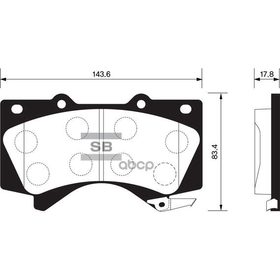 Купить КОЛОДКИ ТОРМОЗНЫЕ ДИСКОВЫЕ TOYOTA LAND CRUISER 4.7 V8/4.5D V8 08 SP1381