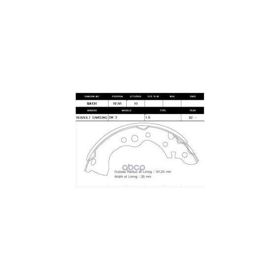 Купить КОЛОДКИ ТОРМОЗНЫЕ БАР. NISSAN ALMERA CLASSIC/N16 00-/BLUEBIRD 00-05/SUNNY 00-03 SA131