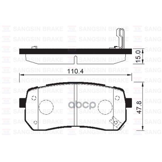 Купить КОЛОДКИ ТОРМОЗНЫЕ HYUNDAI H1 02-/IX55 3.0 08-/KIA CARNIVAL 06- ЗАДНИЕ SP1192