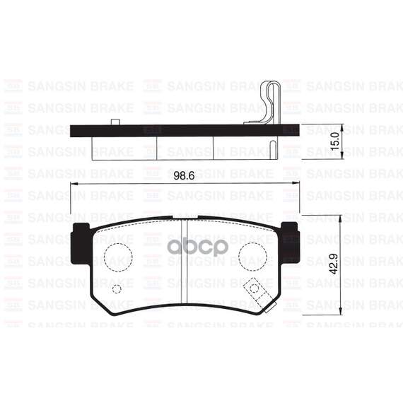 Купить КОЛОДКИ ТОРМОЗНЫЕ SSANGYONG REXTON 02/KYRON 05/ACTYON 05 ЗАДНИЕ SP1151