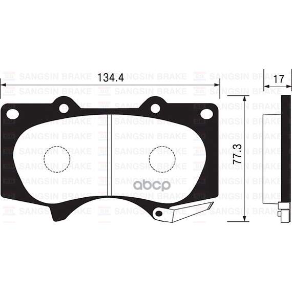 Купить КОЛОДКИ ТОРМОЗНЫЕ TOYOTA LC 120 4.0/3.0D/MITSUBISHI PAJERO 06 ПЕРЕДНИЕ SP2033
