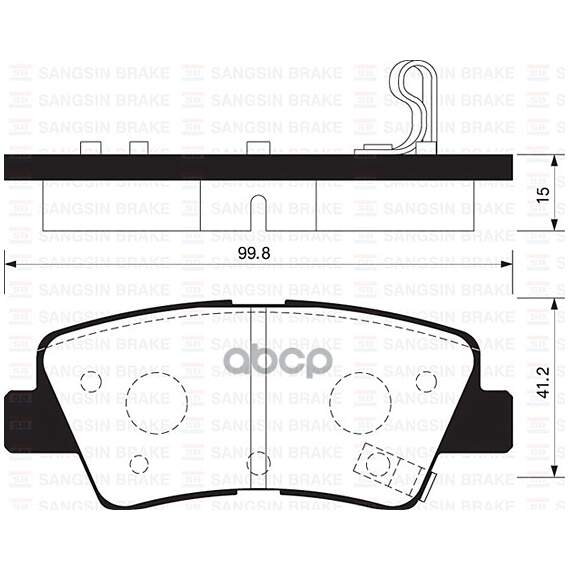 Купить КОЛОДКИ ТОРМОЗНЫЕ HYUNDAI SOLARIS 10-/SONATA 05-/KIA SOUL 09- ЗАД. SP1401