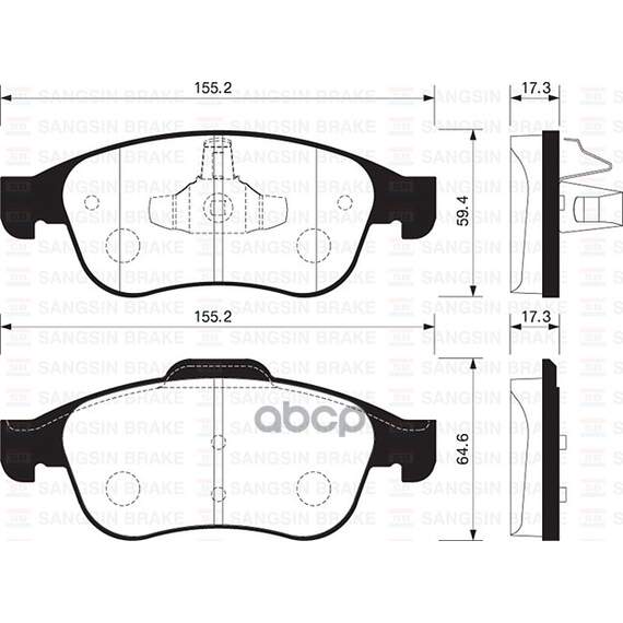 Купить КОЛОДКИ ТОРМОЗНЫЕ RENAULT DUSTER 10-/FLUENCE 10-/MEGANE III 08- ПЕРЕДНИЕ SP1390