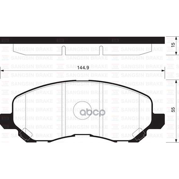Купить КОЛОДКИ ТОРМОЗНЫЕ MITSUBISHI ASX/LANCER/OUTLANDER/DODGE CALIBER ПЕРЕДНИЕ SP1360