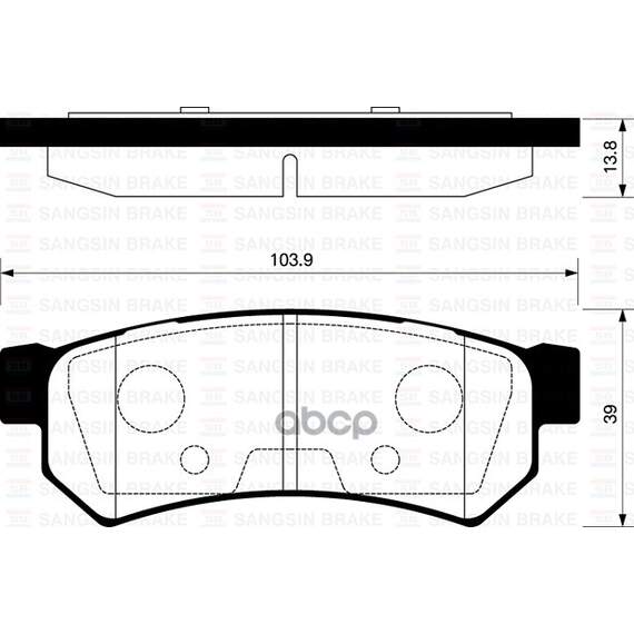 Купить КОЛОДКИ ТОРМОЗНЫЕ CHEVROLET LACETTI 07-/DAEWOO NUBIRA ЗАДНИЕ SP1257