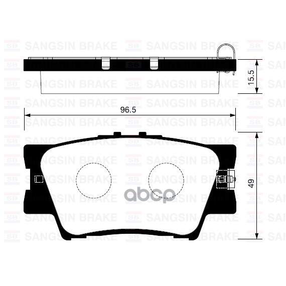 Купить КОЛОДКИ ТОРМОЗНЫЕ TOYOTA RAV 4 06/CAMRY 2.4/3.5 06 ЗАДНИЕ SP2081