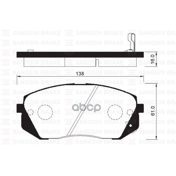 Купить КОЛОДКИ ТОРМОЗНЫЕ ДИСКОВЫЕ KIA CARENS 2.0CVVTI/CRDI 06 SP1196