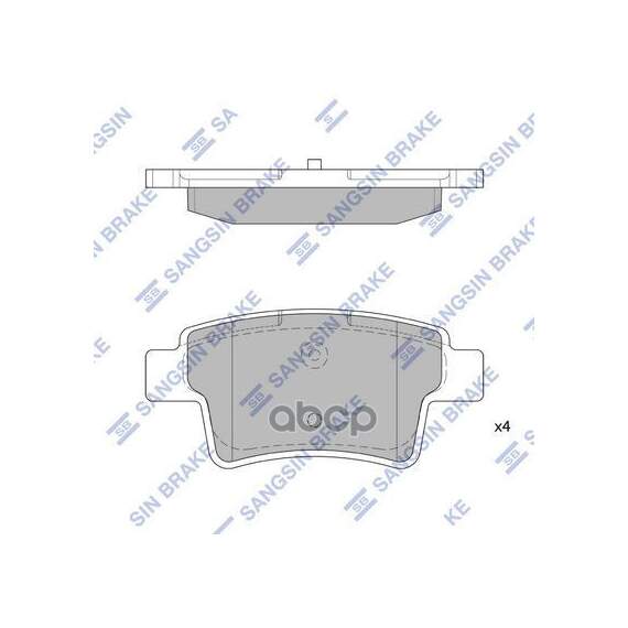 Купить КОЛОДКИ ТОРМОЗНЫЕ ДИСКОВЫЕ CITROEN C4 PICASSO 1.8/2.0 16V/1.6HDI/2.0HDI 06 SP1831