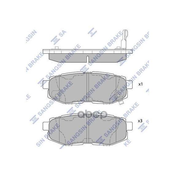Купить КОЛОДКИ ТОРМОЗНЫЕ SUBARU TRIBECA 3.0/3.6 05- ЗАДНИЕ SP1777