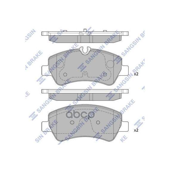 Купить КОЛОДКИ ТОРМОЗНЫЕ ДИСКОВЫЕ FORD TRANSIT/TOURNEO 2.20TDCI 12 SP1884
