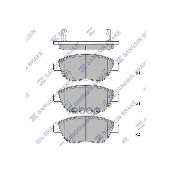 Купить КОЛОДКИ ТОРМОЗНЫЕ ДИСКОВЫЕ FIAT IDEA/DOBLO, PEUGEOT 207 1.4I/1.3D-1.9JTD 01 SP1710