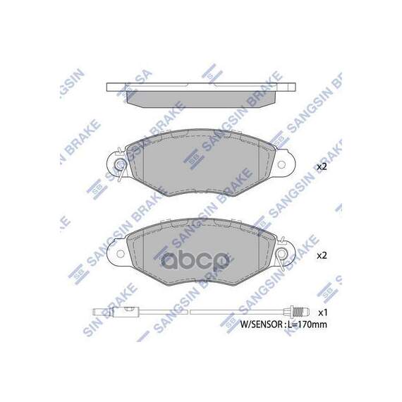 Купить КОЛОДКИ ТОРМОЗНЫЕ ДИСКОВЫЕ RENAULT KANGOO 97, NISSAN KUBISTAR 03 SP1891