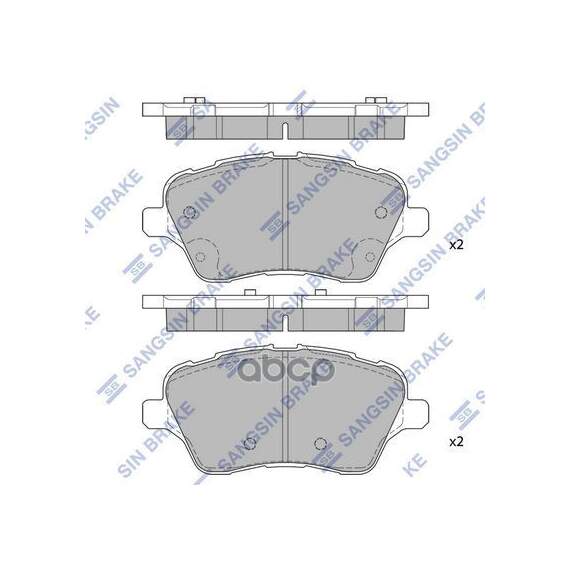 Купить КОЛОДКИ ТОРМОЗНЫЕ ДИСКОВЫЕ FORD B-MAX 12-, FIESTA VI SP1811