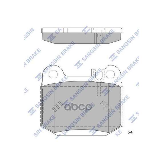 Купить КОЛОДКИ ТОРМОЗНЫЕ ДИСКОВЫЕ MB W163/55AMG 3.5-5.5/4.0CDI 98 SP1930