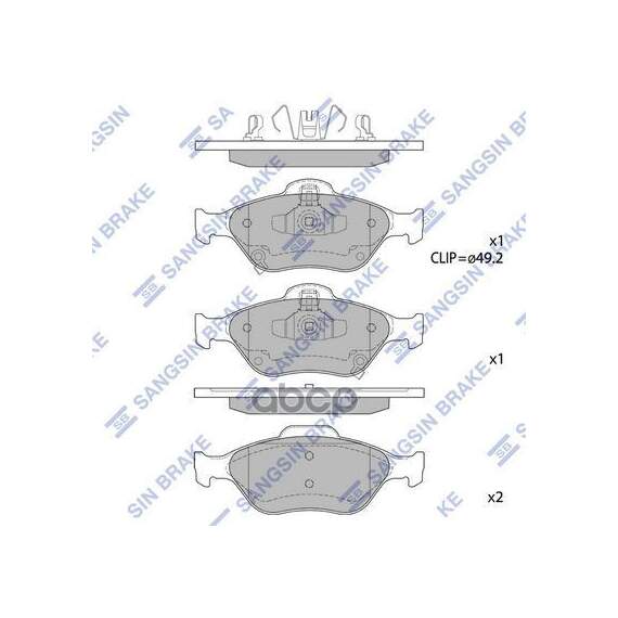 Купить КОЛОДКИ ТОРМОЗНЫЕ ДИСКОВЫЕ TOYOTA YARIS 1.0/1.3 06 SP1631