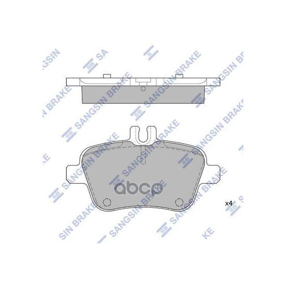 Купить КОЛОДКИ ТОРМОЗНЫЕ ДИСКОВЫЕ MB SLK R172 2.0-3.5 11 SP1957