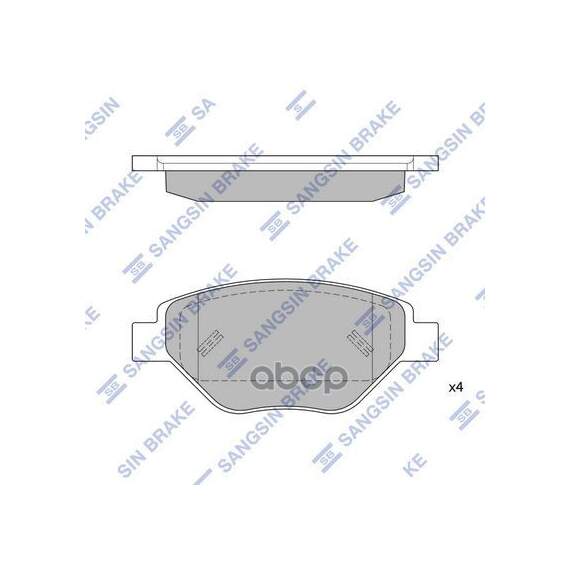 Купить КОЛОДКИ ТОРМОЗНЫЕ ДИСКОВЫЕ RENAULT MEGANE II 1.4I 16V 98HP 02-03 SP1872