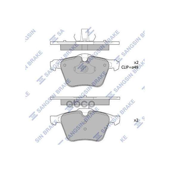 Купить КОЛОДКИ ТОРМОЗНЫЕ ДИСКОВЫЕ FORD S-MAX, VOLVO S80/V70/XC70 2.0-4.4 06 SP1702