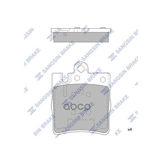 Купить КОЛОДКИ ТОРМОЗНЫЕ ДИСКОВЫЕ MB W210 2.0-3.0TD 96-02 SP1089A