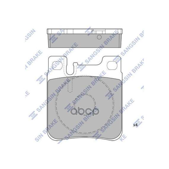 Купить КОЛОДКИ ТОРМОЗНЫЕ ПЕРЕДНИЕ MB W140 91/W202 94/W210 97/W220 2.8/3.2 98 SP1795