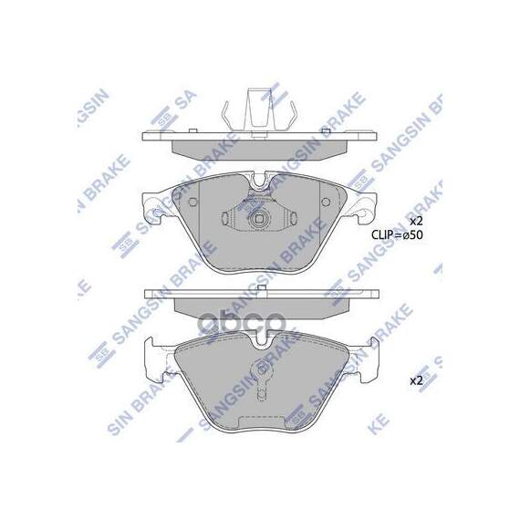 Купить КОЛОДКИ ТОРМОЗНЫЕ ДИСКОВЫЕ BMW F07GT/F10/F11 2.8I/2.5D/3.0D 10 SP1821