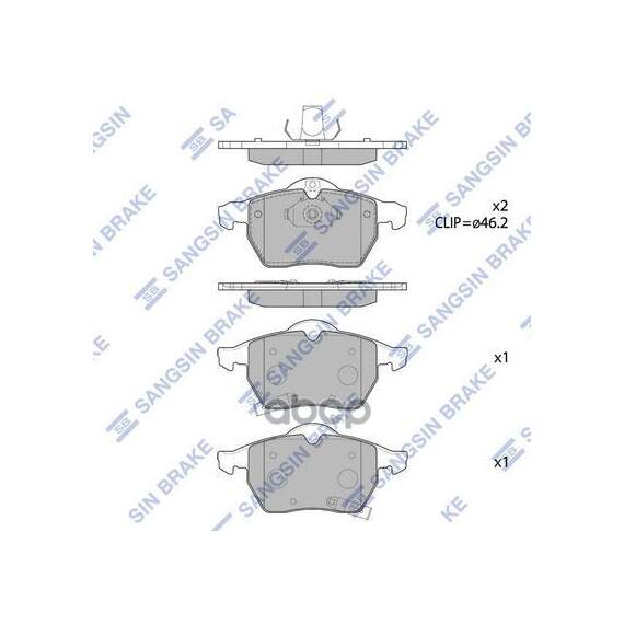 Купить КОЛОДКИ ТОРМОЗНЫЕ ДИСКОВЫЕ SAAB 9-3 2.0-2.2TID 98-02/ 9-5 ALL 97 SP1757