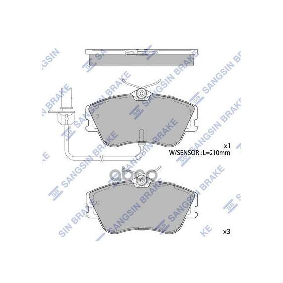Купить КОЛОДКИ ТОРМОЗНЫЕ ДИСКОВЫЕ VW T4 2.5/2.4D &SYNCRO 98-04 ДИСК 15 SP1985