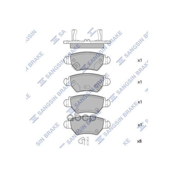 Купить КОЛОДКИ ТОРМОЗНЫЕ ПЕРЕДНИЕ OPEL ASTRA 1.8I-2.0DTI 98-01/ZAFIRA 1.8I-2.0DTI 00-01 SP1759