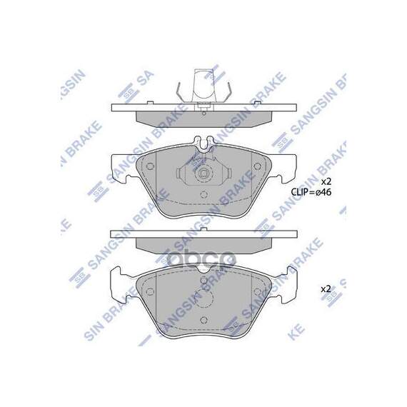 Купить КОЛОДКИ ТОРМОЗНЫЕ ДИСКОВЫЕ MB W210 2.0T-3.2/2.5TD/2.7CDI 96-02 SP1797