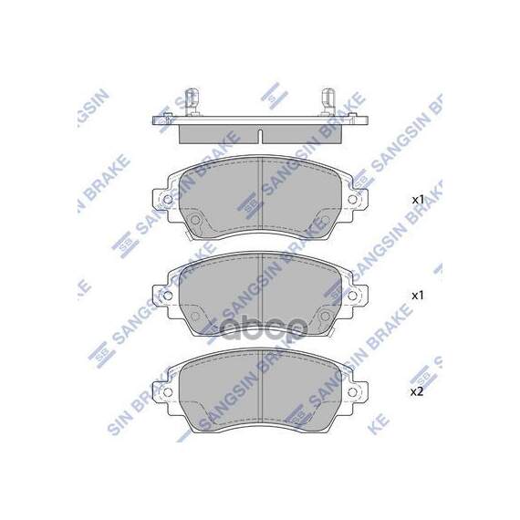 Купить КОЛОДКИ ТОРМОЗНЫЕ ДИСКОВЫЕ TOYOTA COROLLA 1.4I/1.6I/2.0D ДИСК 14/15 С ABS 97-00 SP1752