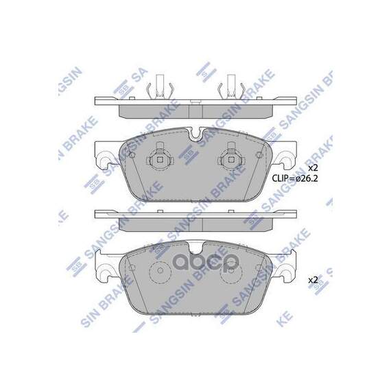 Купить КОЛОДКИ ТОРМОЗНЫЕ ДИСКОВЫЕ MB W166/X166 3.0-5.0/2.5CDI/3.5CDI 11 SP1956
