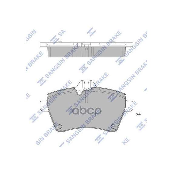 Купить КОЛОДКИ ТОРМОЗНЫЕ ДИСКОВЫЕ MB A-CLASS W169 1.5-1.8CDI 04 SP1749