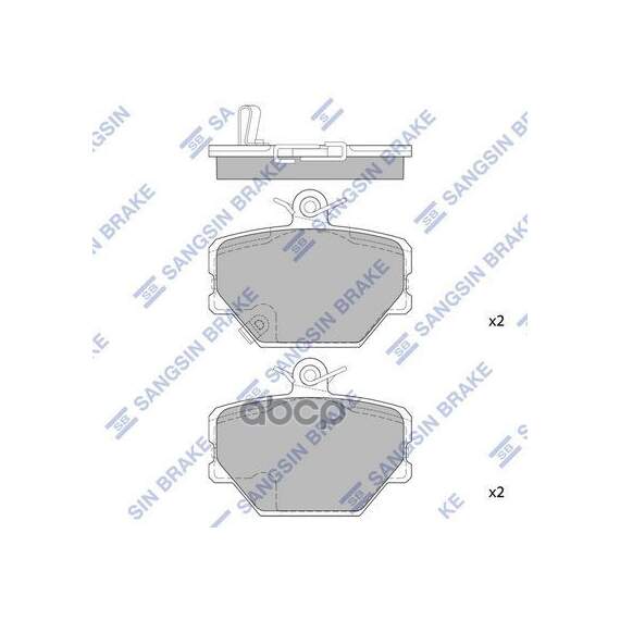Купить КОЛОДКИ ТОРМОЗНЫЕ ДИСКОВЫЕ SMART 0.6-0.8CDI 98 SP1674