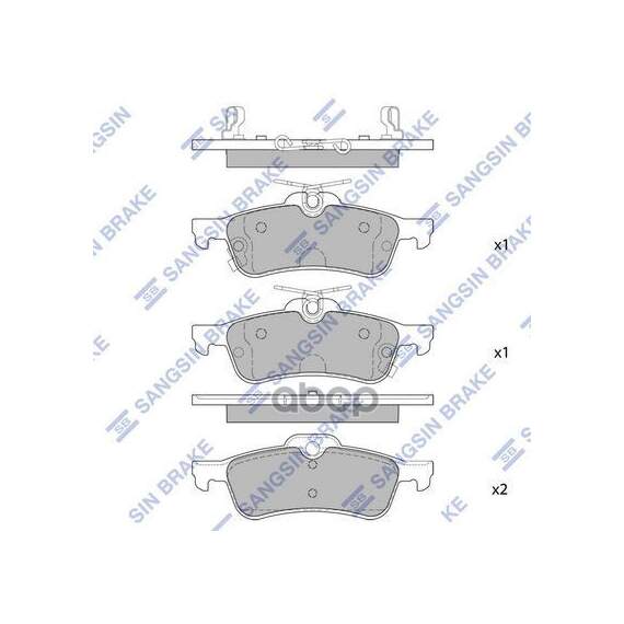 Купить КОЛОДКИ ТОРМОЗНЫЕ ДИСКОВЫЕ TOYOTA YARIS 1.0VVT-I/1.3VVT-I/D-4D 06 SP1632