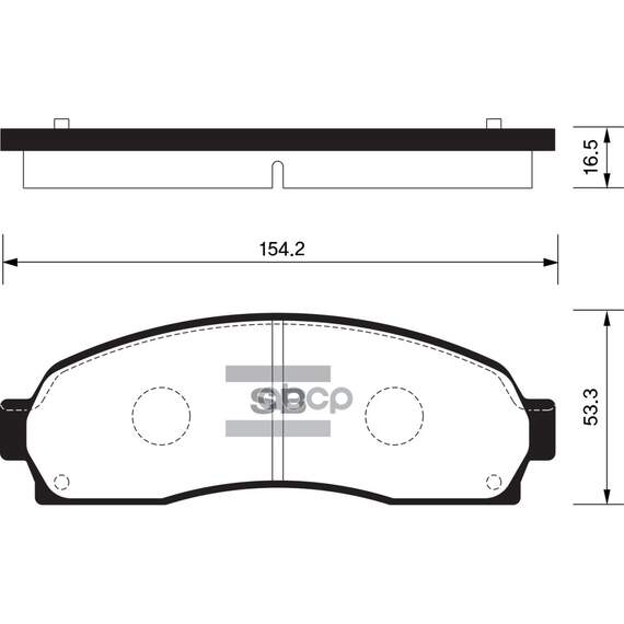 Купить КОЛОДКИ ТОРМОЗНЫЕ ДИСКОВЫЕ FORD EXPLORER 4.0/4.8 00 SP1369