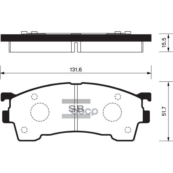 Купить КОЛОДКИ ТОРМОЗНЫЕ ДИСКОВЫЕ MAZDA 626 1.8-2.5/2.0D/XEDOS6 1.6 16V/2.0 92 SP2018