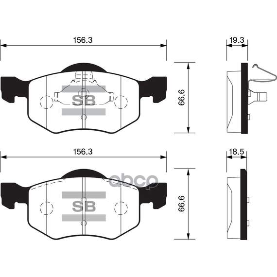 Купить КОЛОДКИ ТОРМОЗНЫЕ ДИСКОВЫЕ FORD MAVERICK 2.0-3.0I 01 SP1519