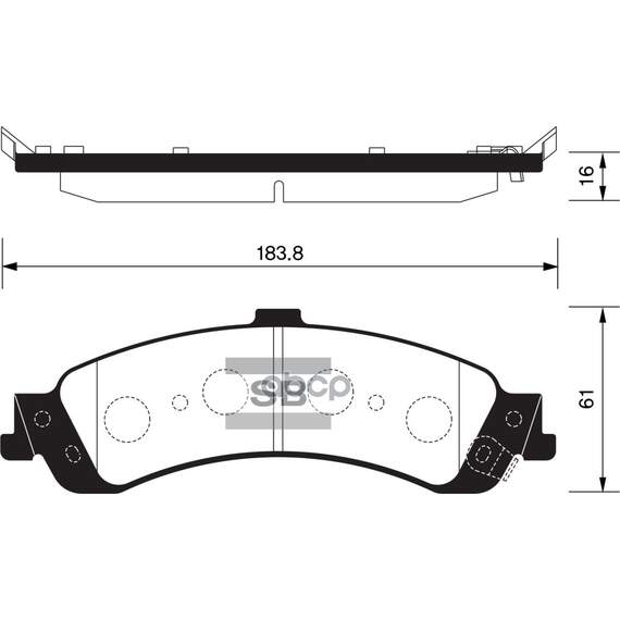 Купить КОЛОДКИ ТОРМОЗНЫЕ ДИСКОВЫЕ CHEVROLET BLAZER 98/AVALANCHE02, CADILLAC ESCALADE 99 SP1370