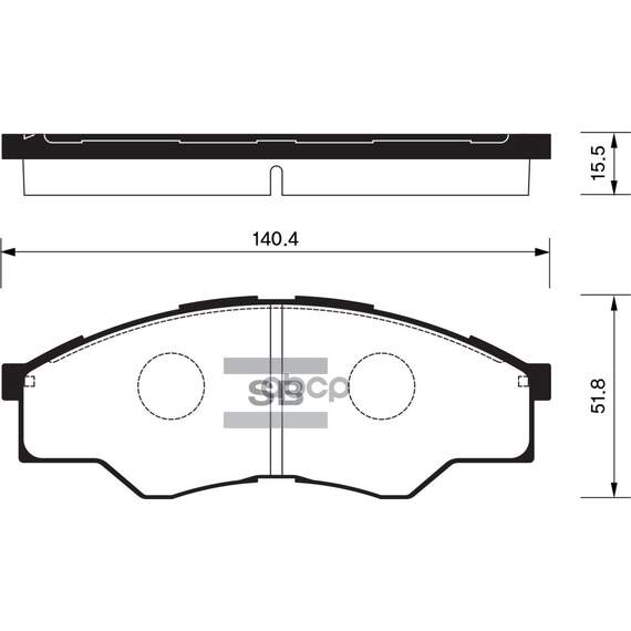 Купить КОЛОДКИ ТОРМОЗНЫЕ ДИСКОВЫЕTOYOTA HILUX PICK-UP 2.5D 06 SP1276