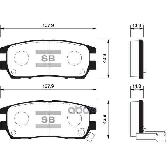 Купить КОЛОДКИ ТОРМОЗНЫЕ MITSUBISHI PAJERO I/PAJERO II 3.0/3.5/2.5TD/L400 9403 ЗАДНИЕ SP1538