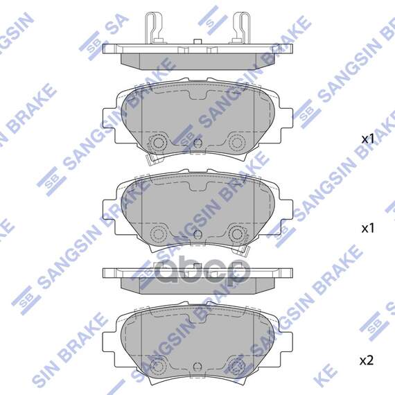 Купить КОЛОДКИ ТОРМОЗНЫЕ MAZDA 3 13- ЗАДНИЕ SP1730
