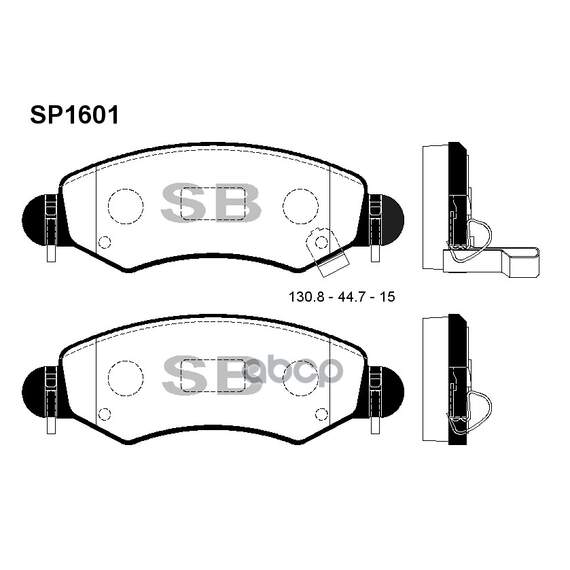 Купить КОЛОДКИ ТОРМОЗНЫЕ ДИСКОВЫЕ SUZUKI WAGON/IGNIS II R+ 1.3I/1.5I/1.3DDIS, SUBARU JUSTY 1.3/1.5 03 SP1601