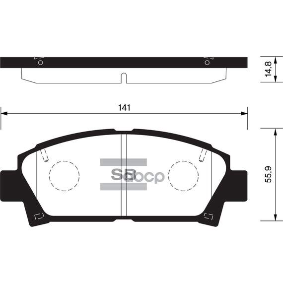 Купить КОЛОДКИ ТОРМОЗНЫЕ ДИСКОВЫЕ TOYOTA RAV 4 2.0VVT-I 06/AVENSIS 1.6VVTI-2.0VVTI 99-03 SP1466