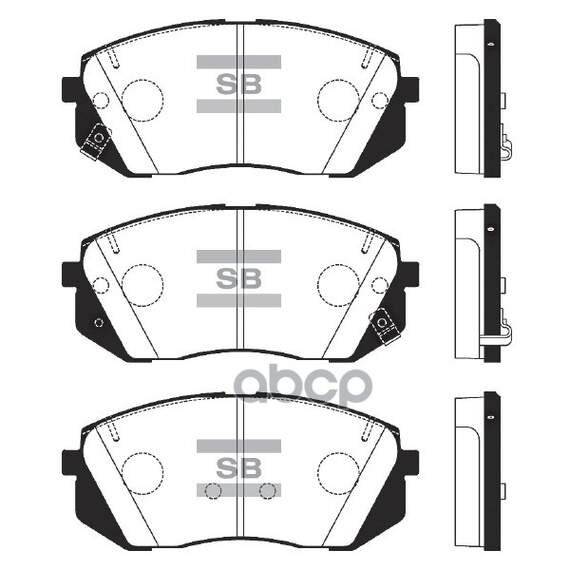 Купить КОЛОДКИ ТОРМОЗНЫЕ ДИСКОВЫЕ KIA OPTIMA JF 2.0 16 SP1848